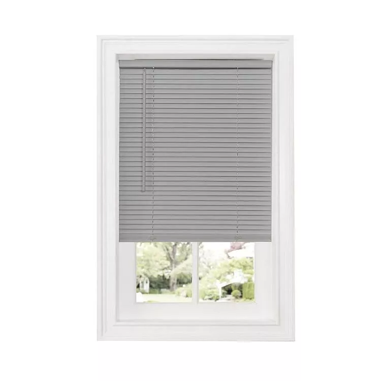 1 - Inch Cordless Room Darkening Mini Blind, Grey, 29x64 Inches - Achim Importing