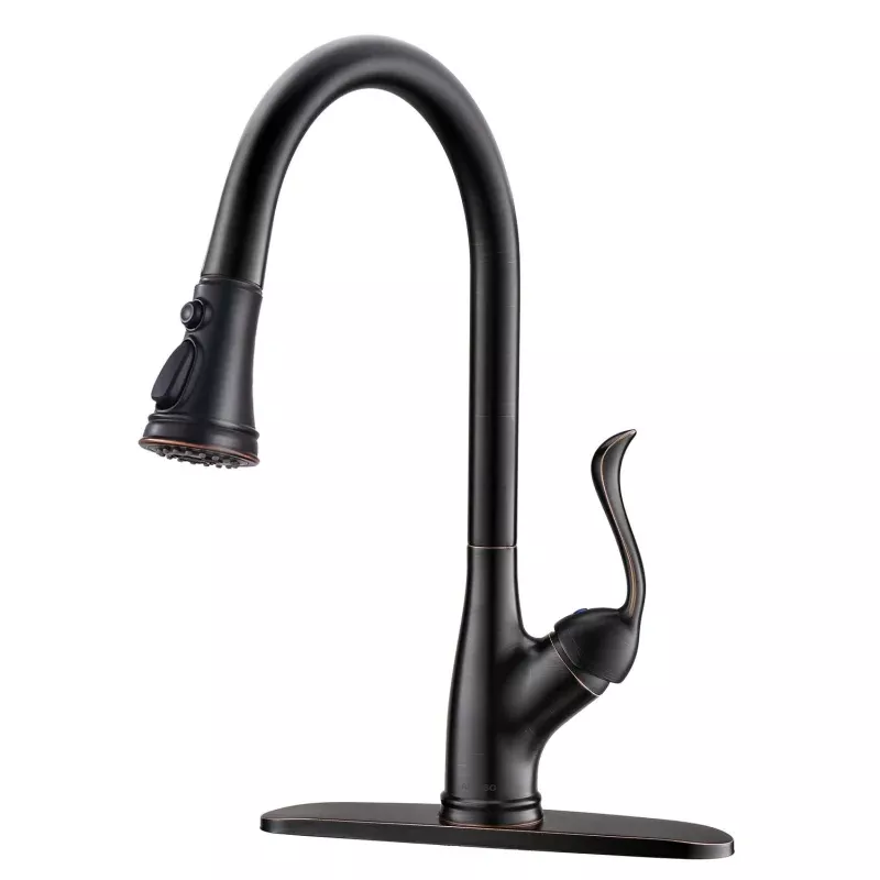148ORB Single Handle Pull Down Kitchen Faucet Oil Rubbed Bronze Single Hole