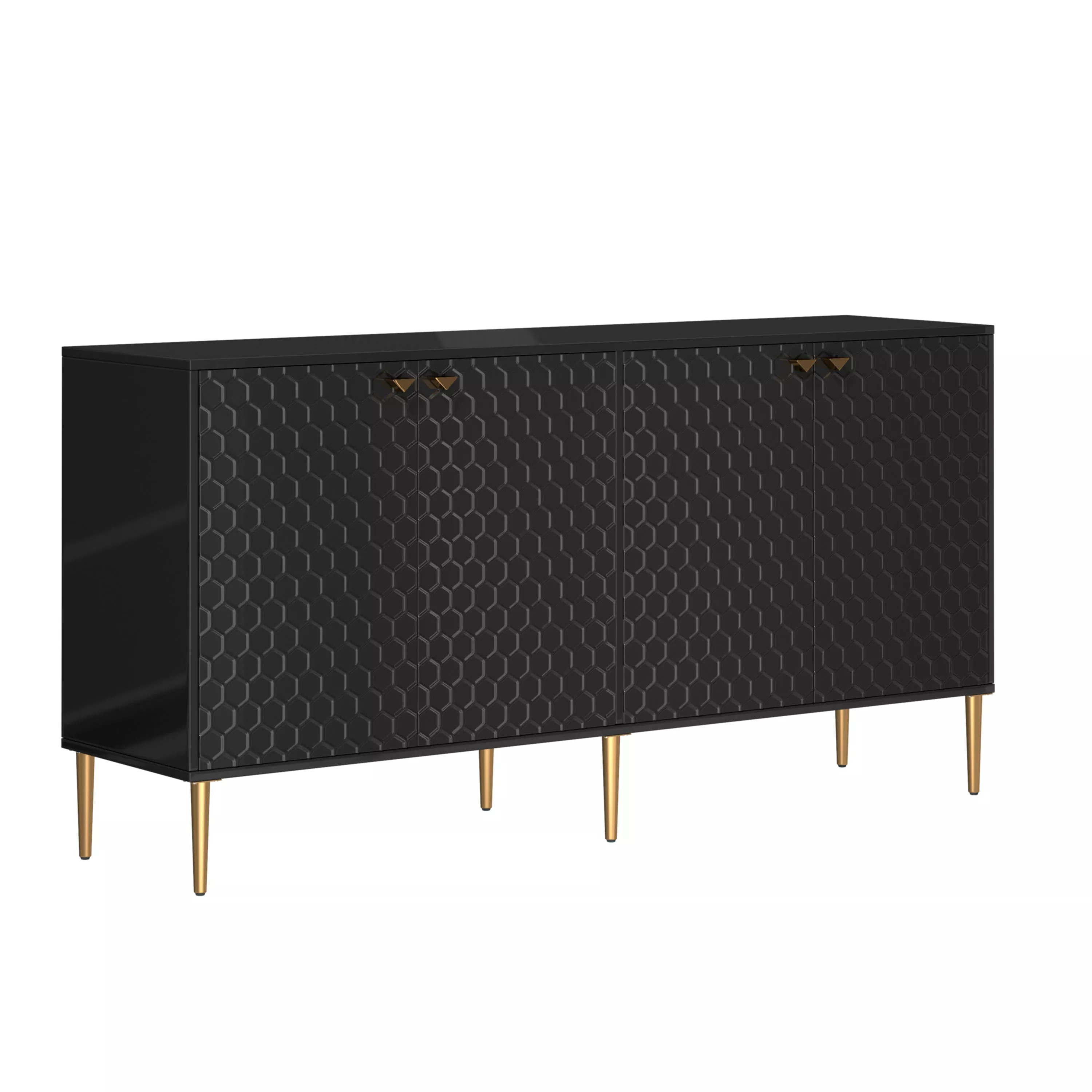 4 Door Locker Accent Storage Cabinet
