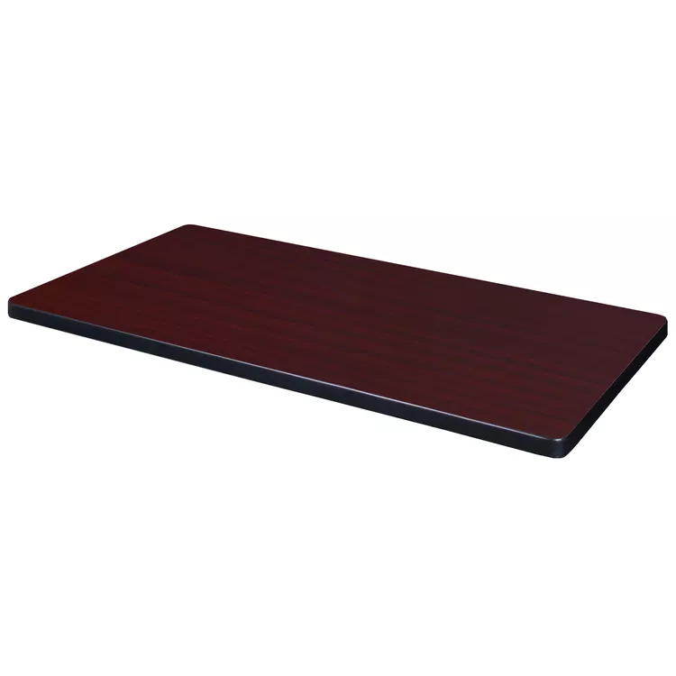 48 x 30 Mahogany/Mocha Walnut Standard Rectangle Table Top - Regency Seating