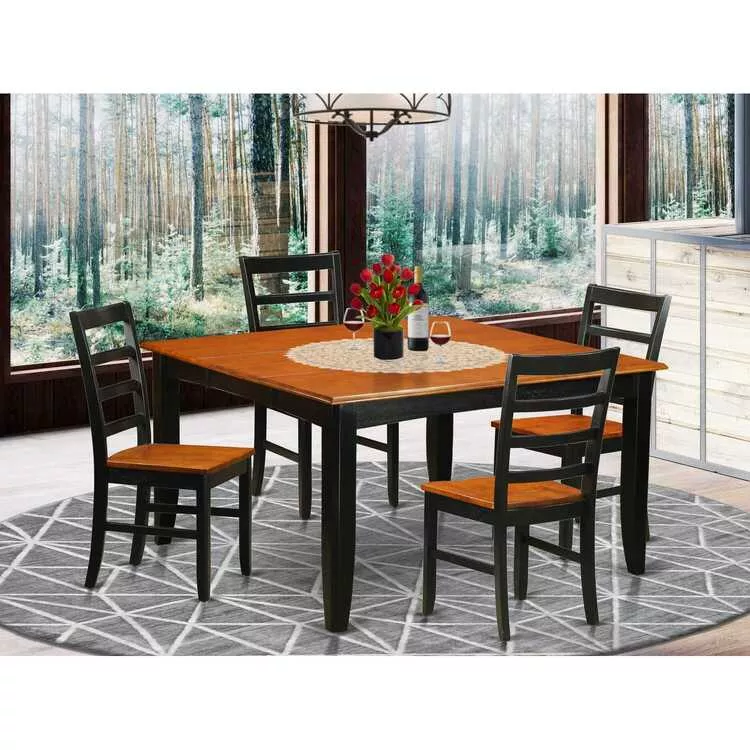 5 Piece Kitchen Table Set - Dining Table & 4 Chairs