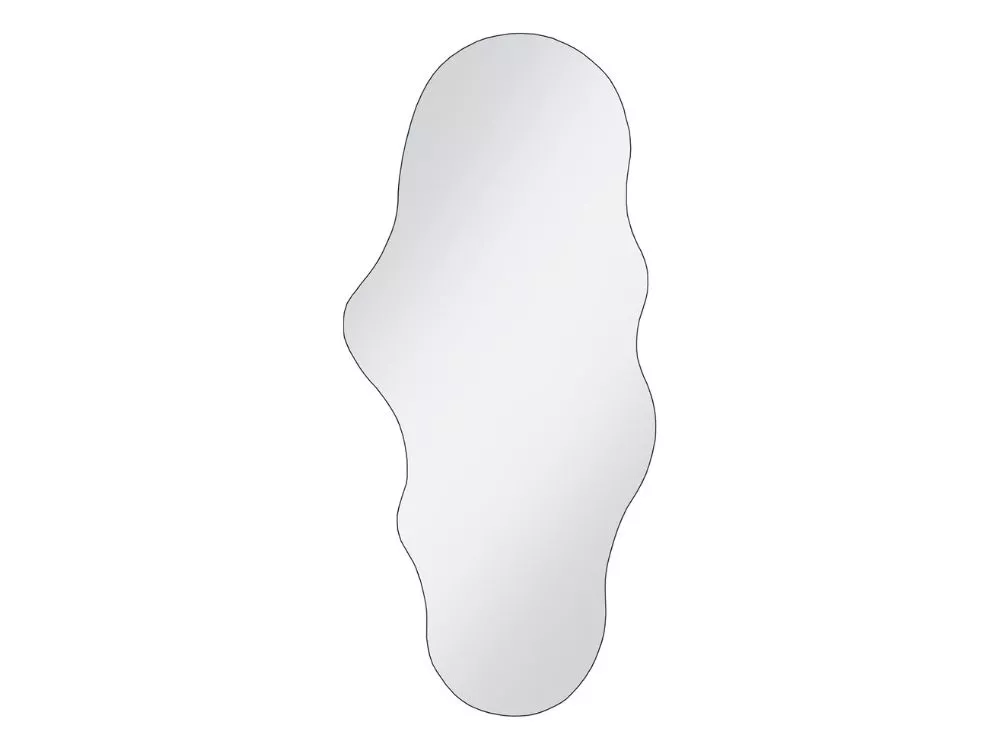 52x27Inch White Cloud Irregular Frameless Full Length Wall Mirror