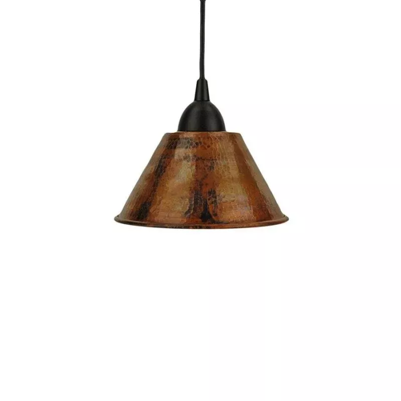7" Copper Cone Pendant Light