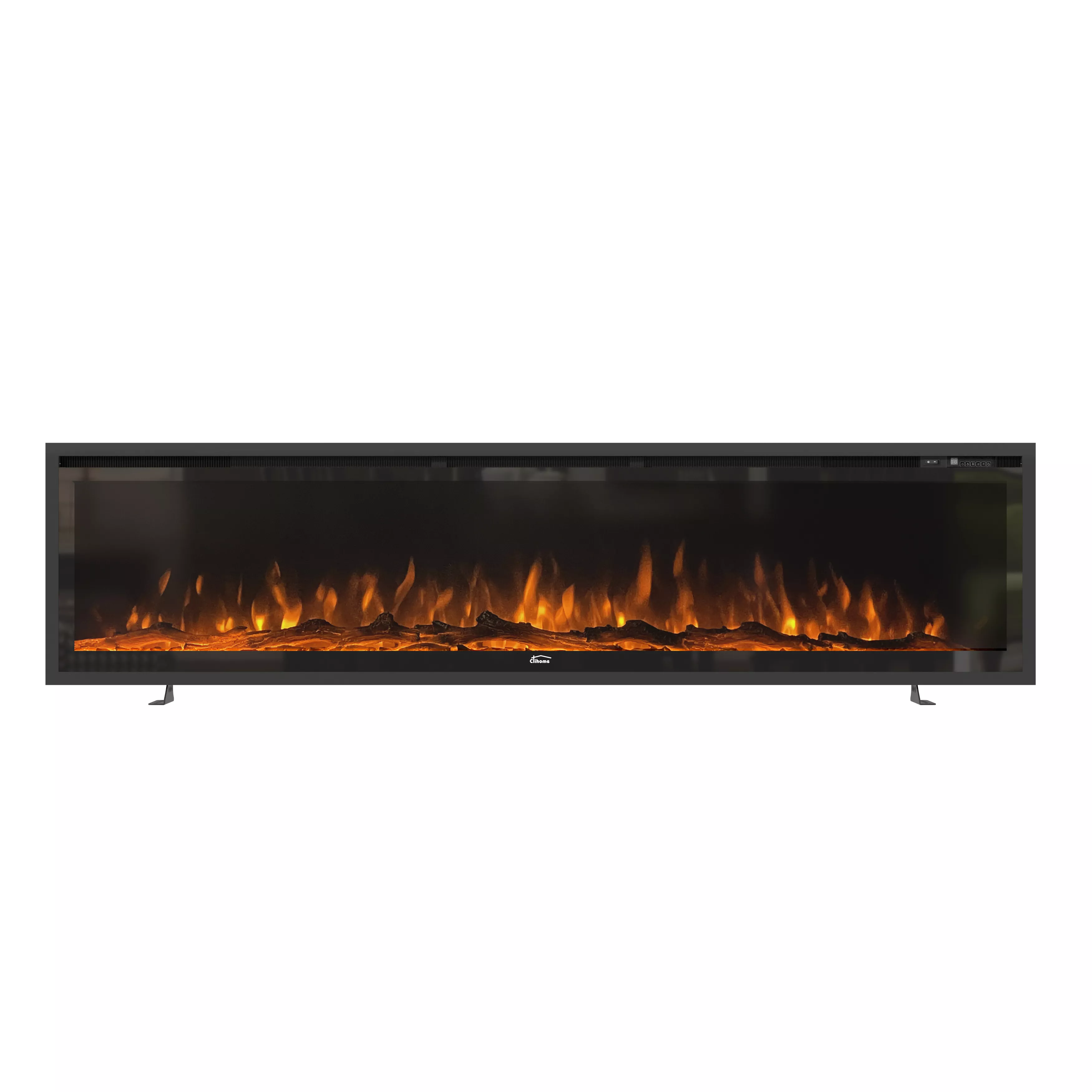 72 in. Recessed Wall-Mounted Freestanding Multifunction Electric Fireplace