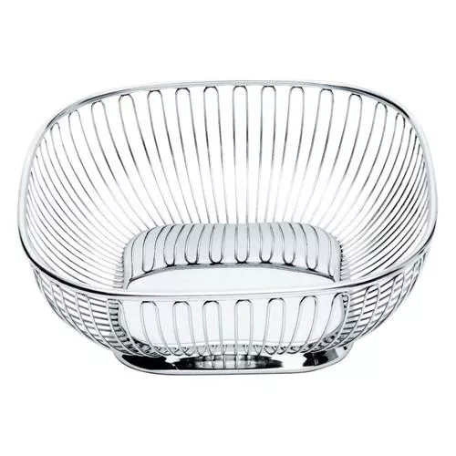 845 Square Bread Basket and Fruit Bowl, 9.1" by Alessi