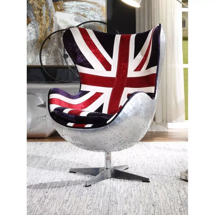 ACME Brancaster Accent Chair - Modern Pattern Fabric