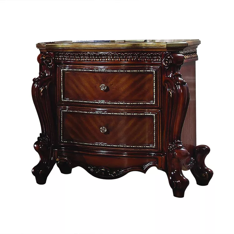 ACME Cherry Oak Nightstand - Picardy Traditional Style