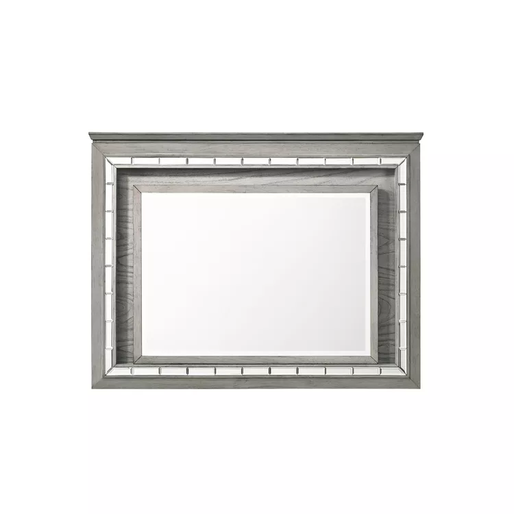 ACME LED Mirror with Light Gray Oak Frame - Antares