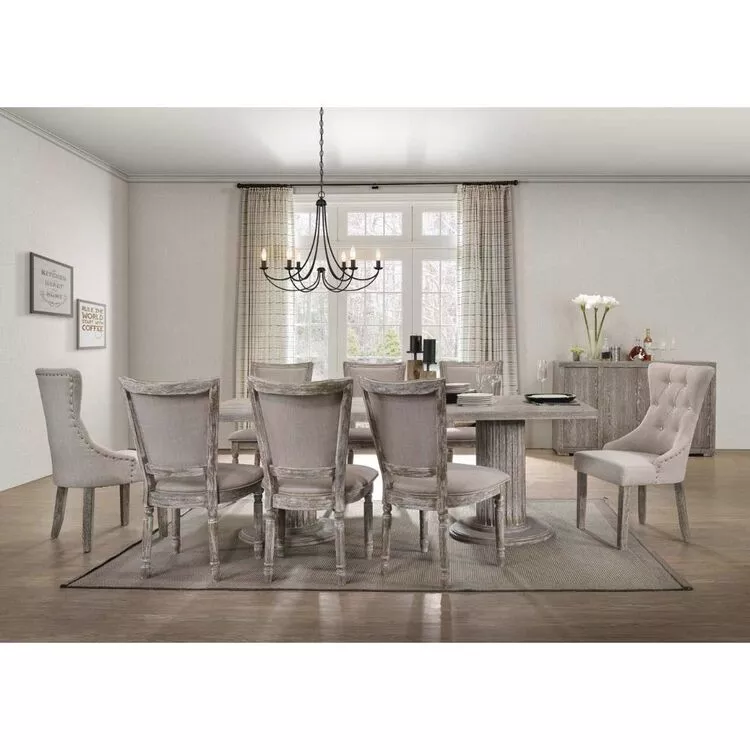 ACME Reclaimed Gray Dining Table - Gabrian