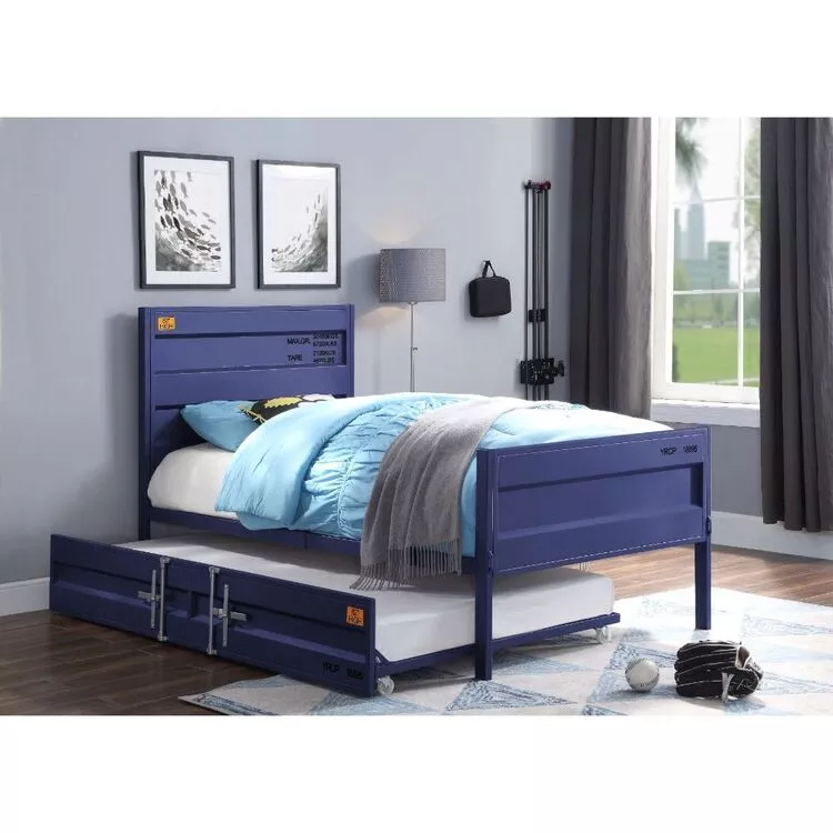 ACME Twin Cargo Trundle Bed - Blue