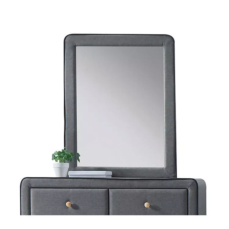 ACME Valda Mirror - Light Gray Fabric