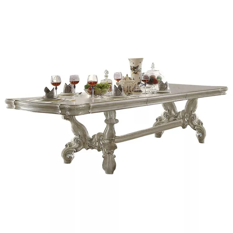 ACME Versailles Dining Table - Bone White Finish