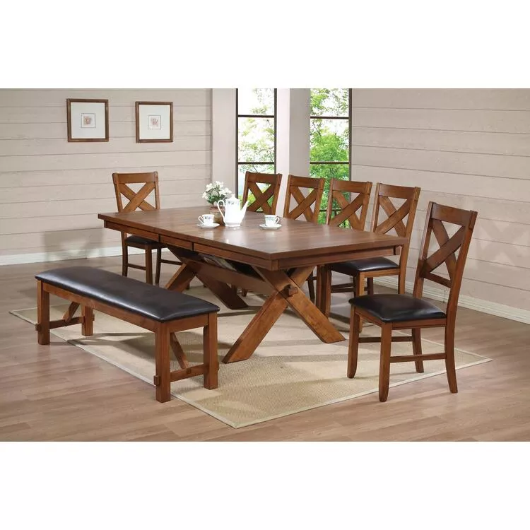 ACME Walnut Dining Table - Apollo