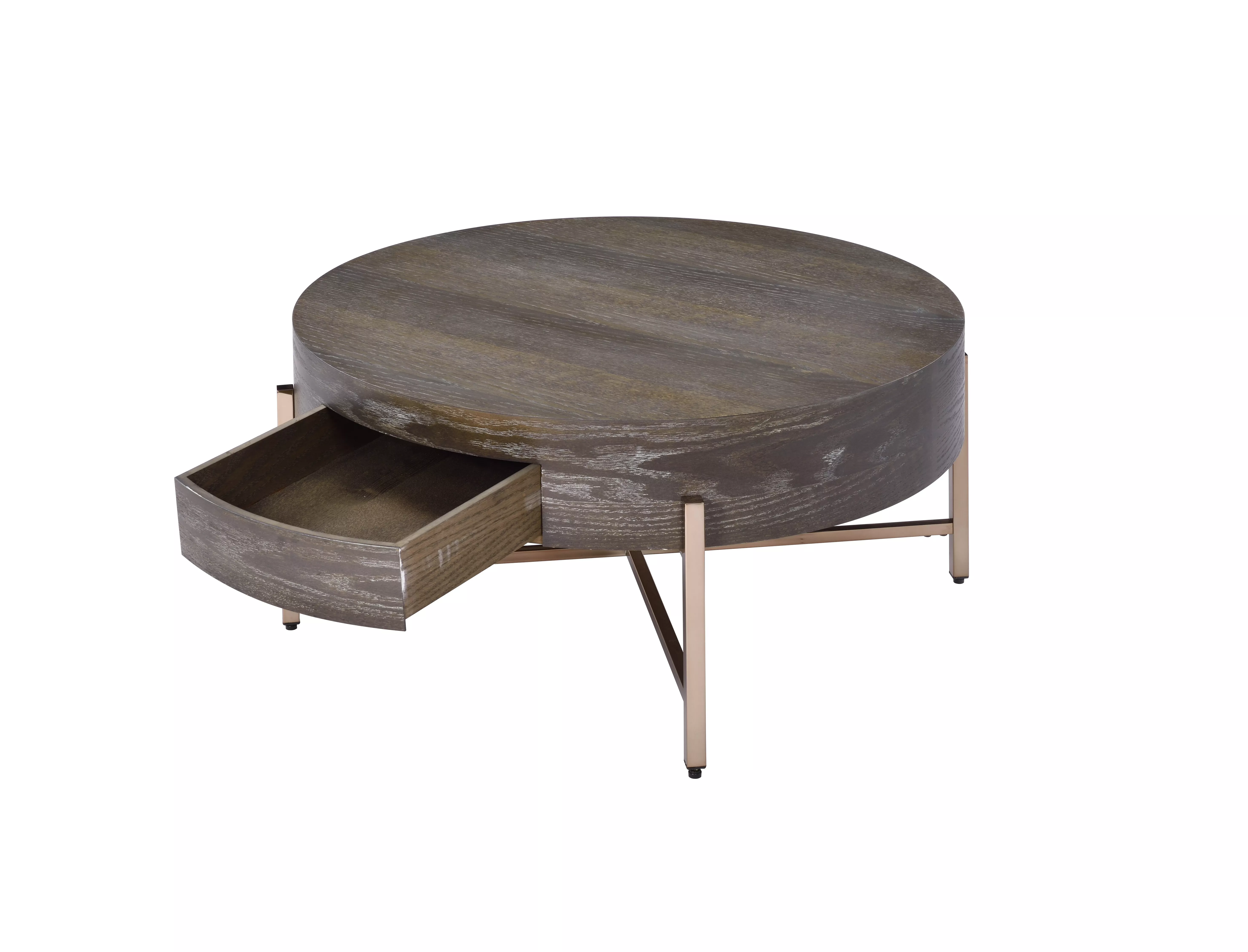 ACME Weyton Coffee Table - Dark Oak & Champagne