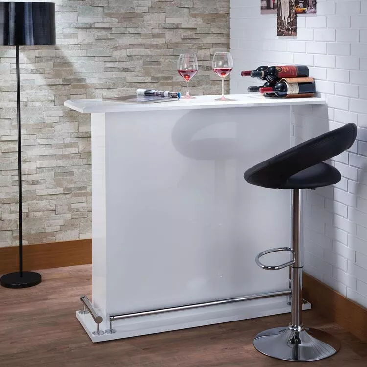 ACME White Gloss Bar Table - Compact & Stylish