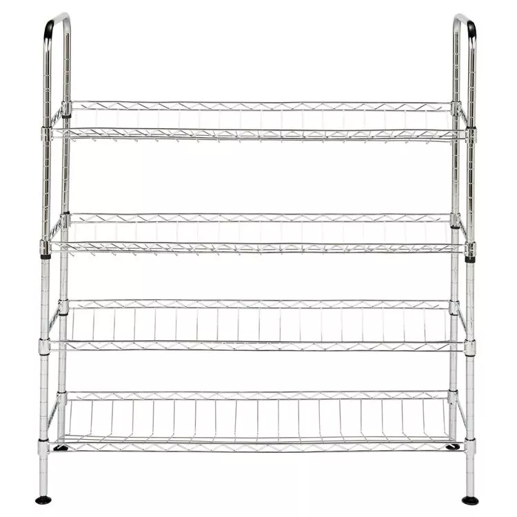 Adjustable Shoe Rack Finish Chrome - Safavieh