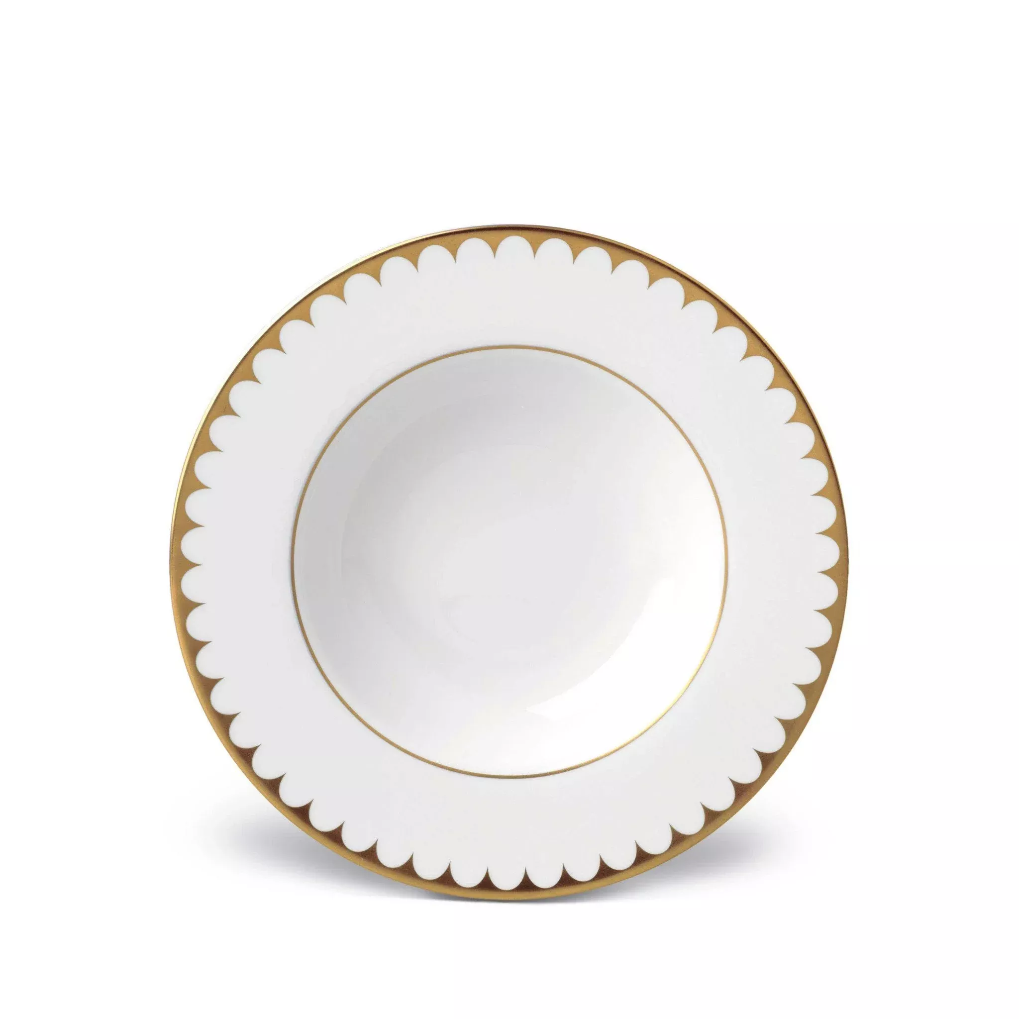 Aegean Filet Gold Soup Plate by L'Objet