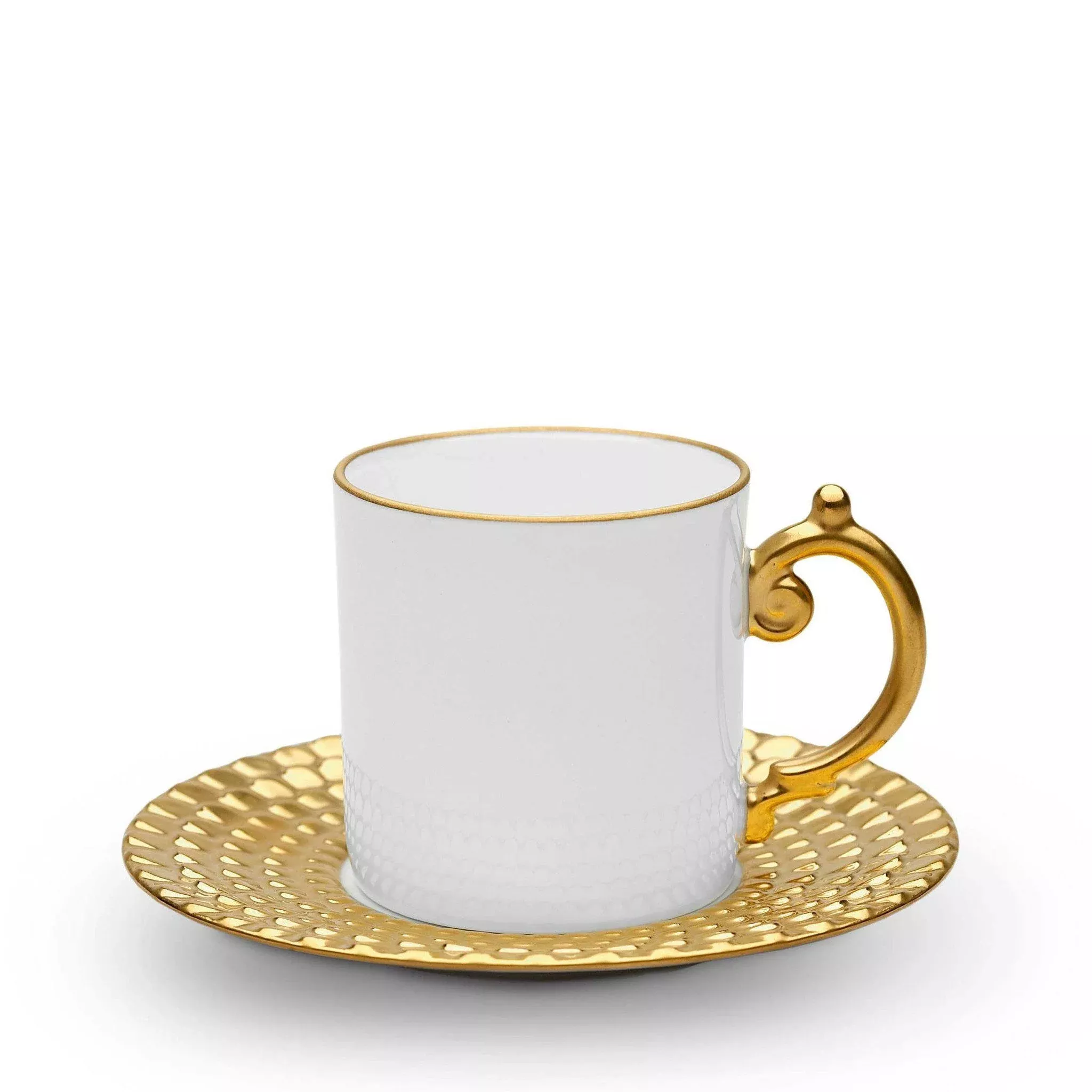 Aegean Gold Espresso Cup & Saucer by L'Objet