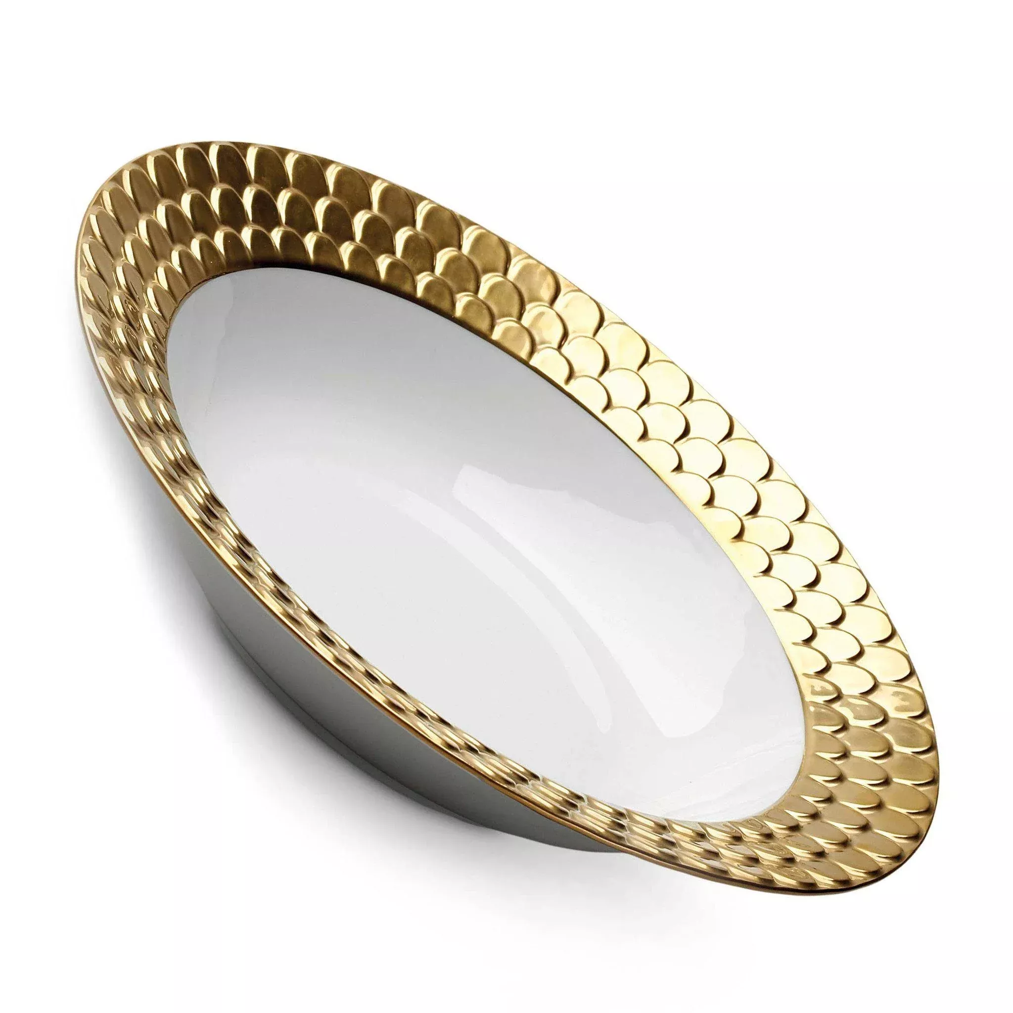 Aegean Gold Rimmed Serving Bowl by L'Objet
