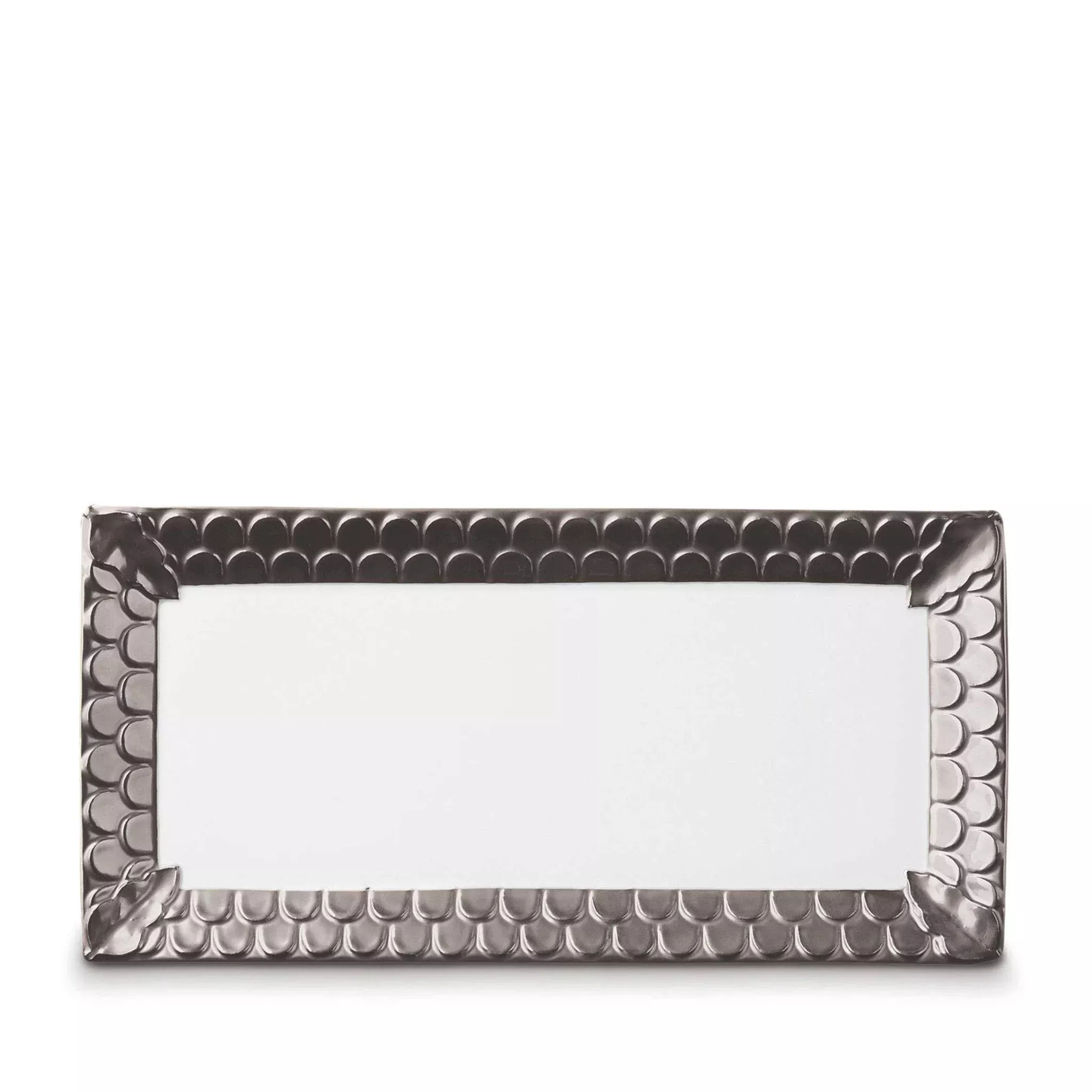 Aegean Platinum Rectangular Serving Platter by L'Objet