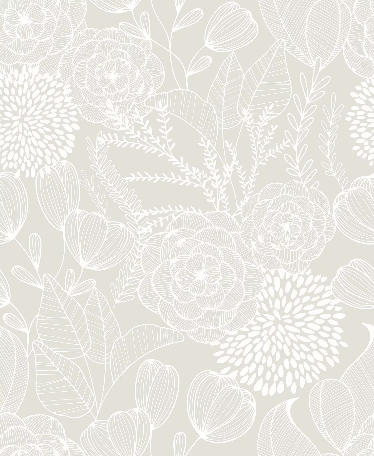 Alannah Bone Bone Botanical Wallpaper (Set of 2)
