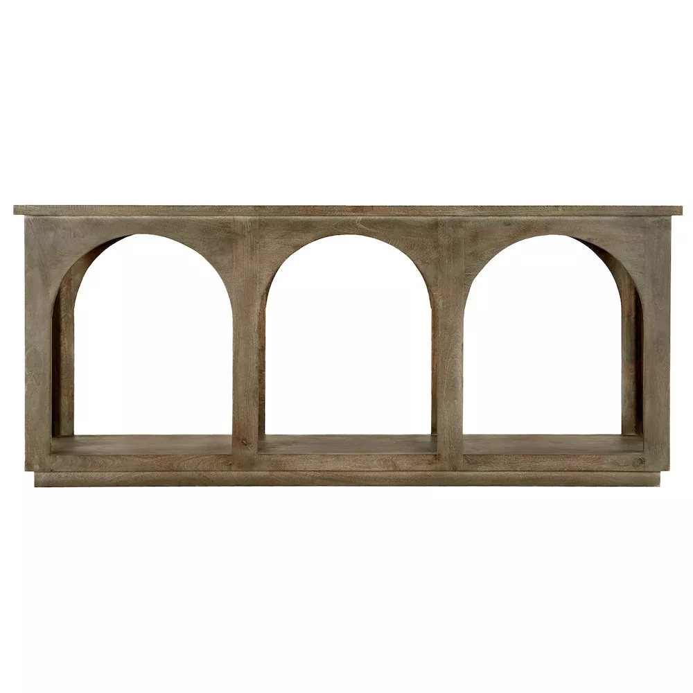 Alex Hamilton Archie Solid Wood Console Table in North Creek Brown