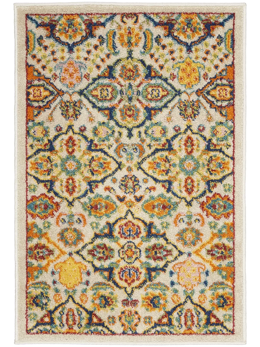 Allur ALR03 Ivory/Multicolor 2' x 3' Rug
