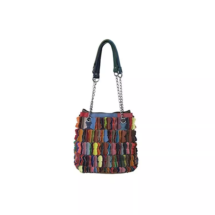 Amerileather Papiillon Leather Butterfly Wing Shoulder Bag