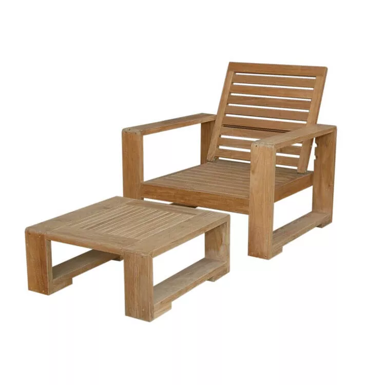 Anderson Teak Deep Seating Collection - Armchair & Ottoman