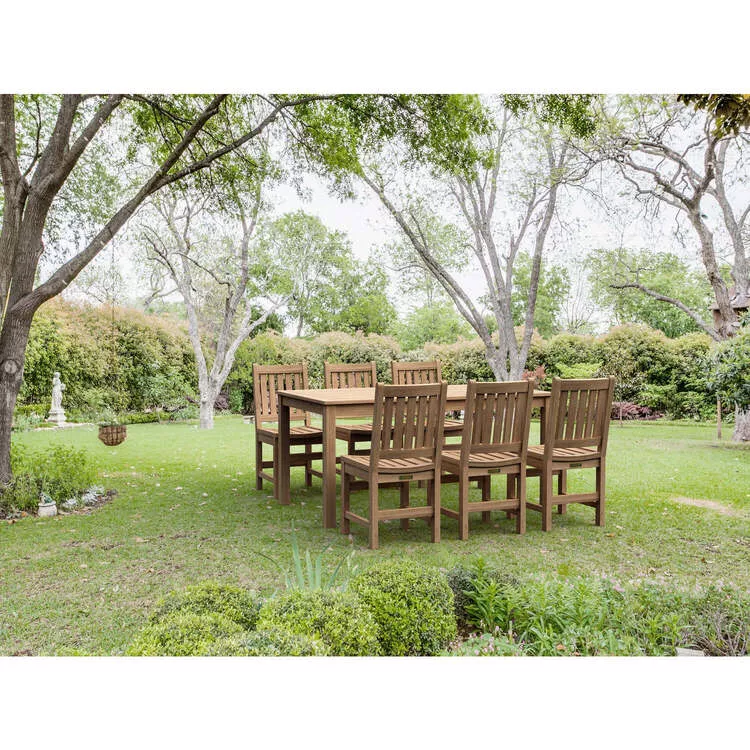 Anderson Teak Teak Dining Set - 7 Piece Rectangular Outdoor Table & Chairs