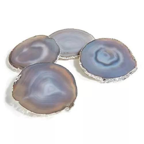 Anna New York Lumino Agate Coasters, set of 4