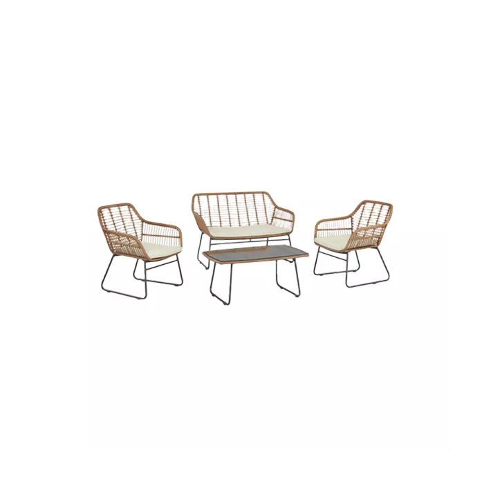 Antibes Cream 4-Piece Patio Set
