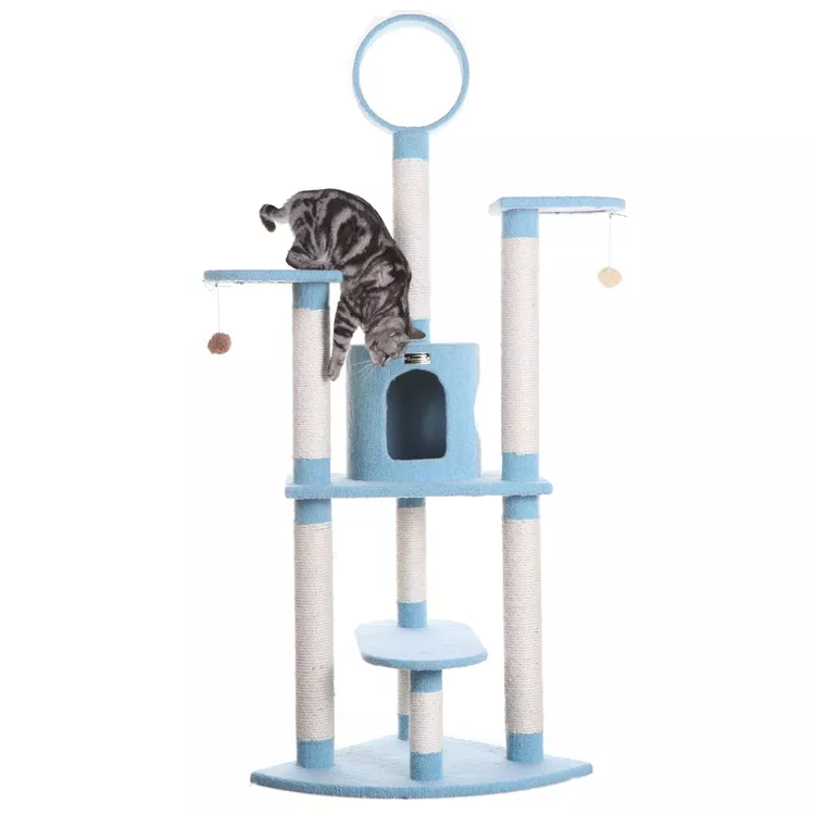 Armarkat 65" Cat Tree - Sky Blue