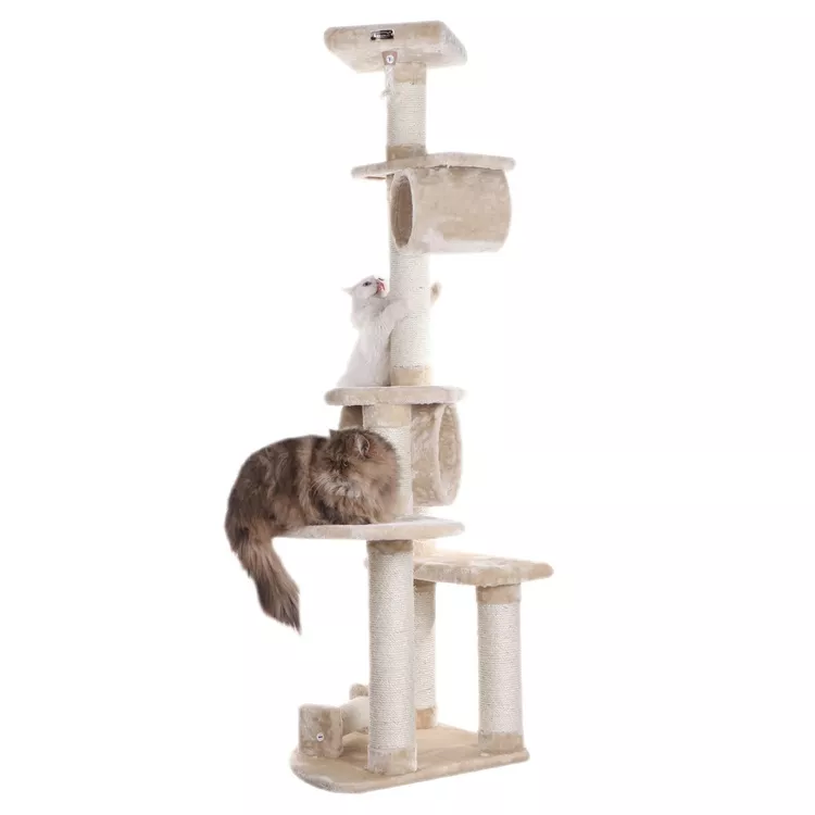 Armarkat Cat Tree - 74" Tall Scratching Post with Perches