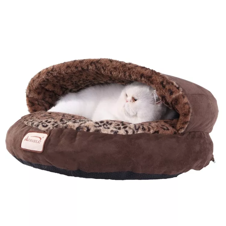 Armarkat Cozy Cat Bed - Soft & Plush Cuddle Cave for Kitties