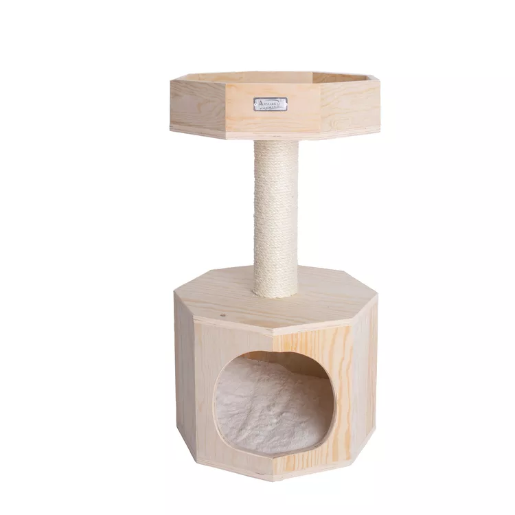 Armarkat Premium Scots Pine Cat Tree - 29" Condo & Perch