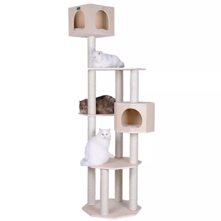 Armarkat Scots Pine Cat Tree - 85" Multi-Level Condo