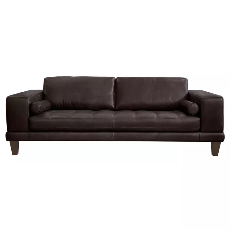 Armen Living Leather Sofa - Contemporary Design