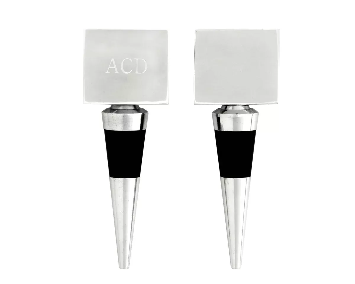Arthur Court Engravable Square Bottle Stopper 41270