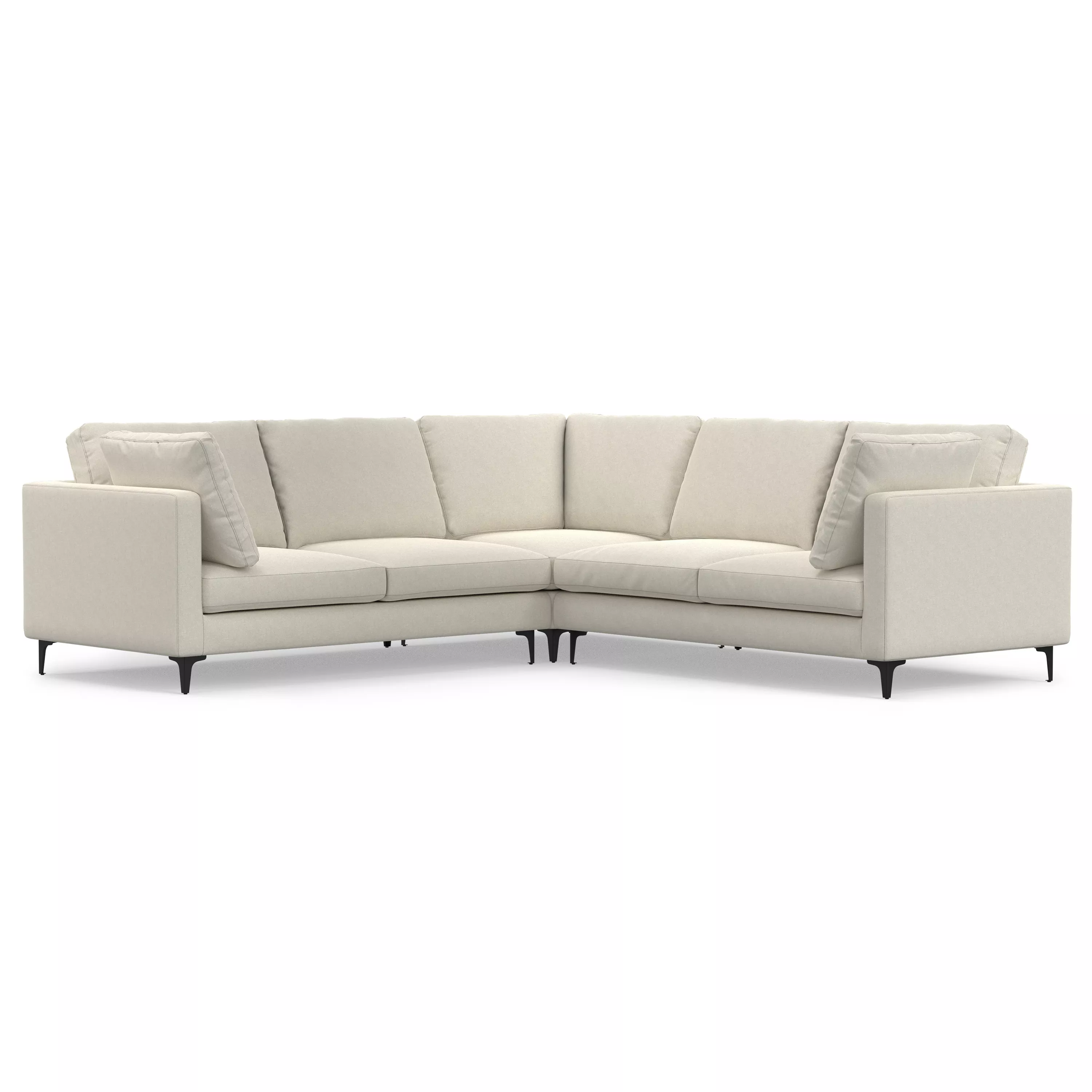 Ava Corner Sectional in Tightly Woven Performance Fabric
