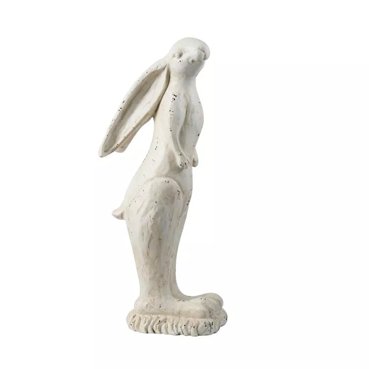 A&B Home White Rabbit Figurine - Large Decorative Rabbit