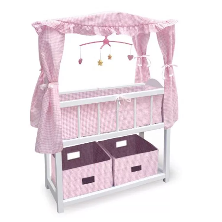 Badger Basket Canopy Doll Crib with Basket