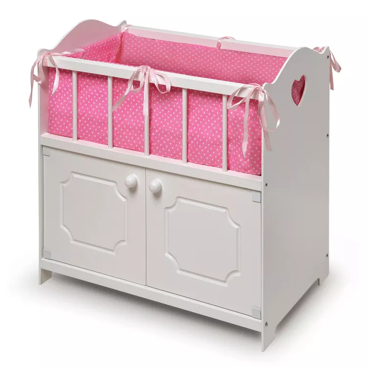 Badger Basket Doll Crib with Storage & Personalization - Badger Basket