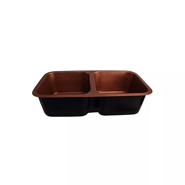 Barclay Severn 35" Copper Dbl Bowl