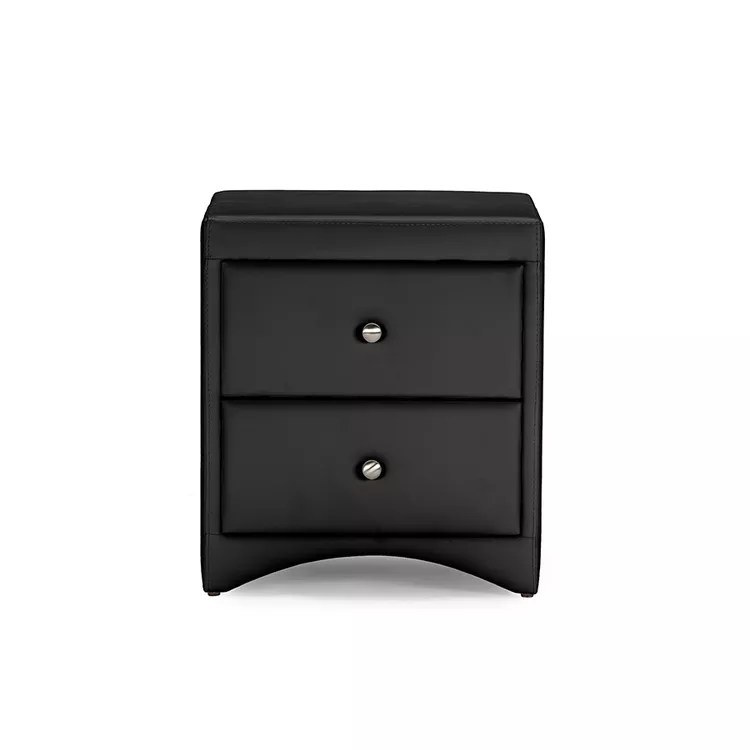Baxton Studio Dorian Upholstered Modern Nightstand