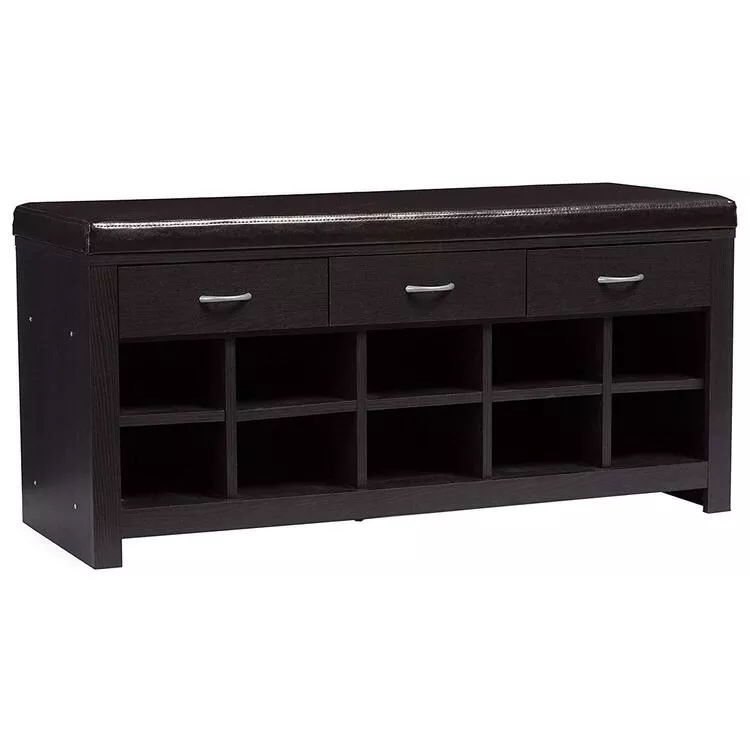 Baxton Studio Espresso Entryway Bench