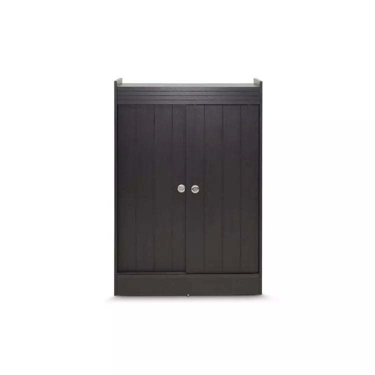 Baxton Studio Espresso Shoe-Rack Cabinet