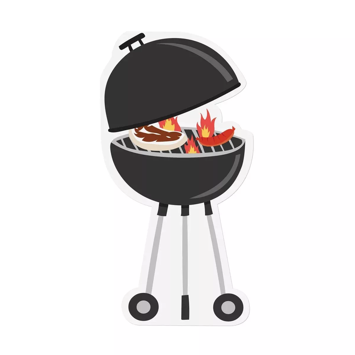 BBQ Grill - Shaped Paper Napkins