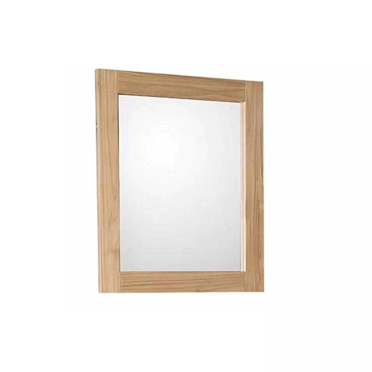 Bellaterra-Home Rectangular Wood Frame Mirror - Home