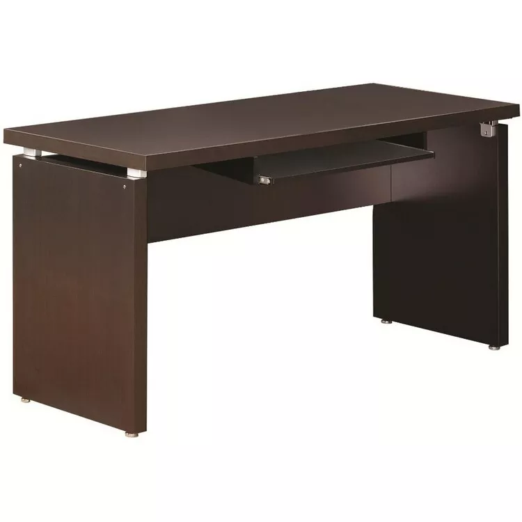Benjara Chic Computer Desk, Cappuccino